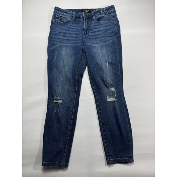Judy Blue Women's Relaxed Fit Skinny Blue Stretch Denim Jeans - Size 31x25.5 - Picture 1 of 6